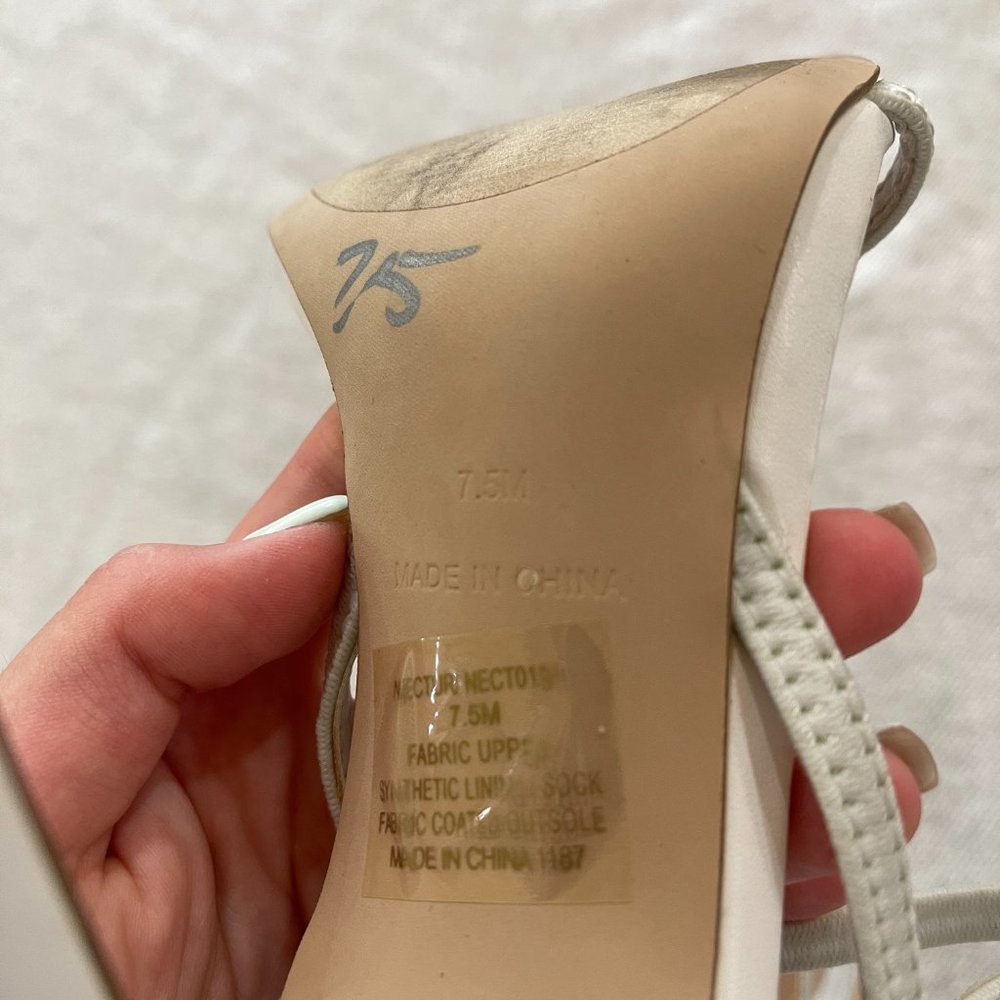 Steve Madden Nectur White High Heel Sandals - Picture 7 of 7